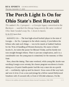 The Porch Light Is On for Ohio State’s Best Recruit