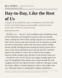 Day-to-Day, Like the Rest of Us