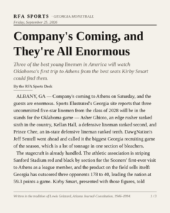 Company’s Coming, and They’re All Enormous