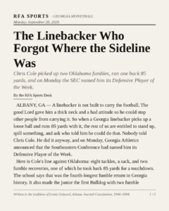 The Linebacker Who Forgot Where the Sideline Was