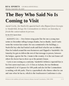 The Boy Who Said No Is Coming to Visit