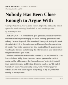Nobody Has Been Close Enough to Argue With