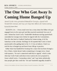 The One Who Got Away Is Coming Home Banged Up
