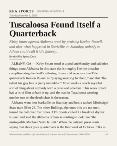 Tuscaloosa Found Itself a Quarterback