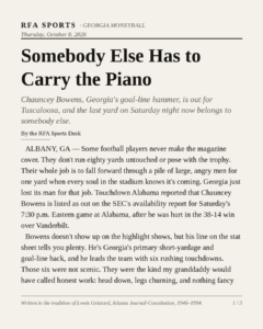 Somebody Else Has to Carry the Piano