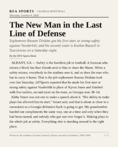 The New Man in the Last Line of Defense