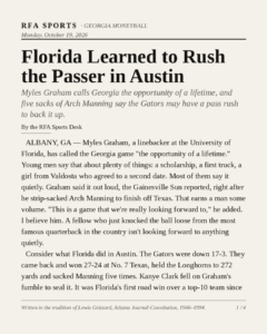Florida Learned to Rush the Passer in Austin