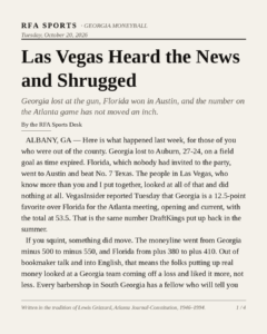 Las Vegas Heard the News and Shrugged