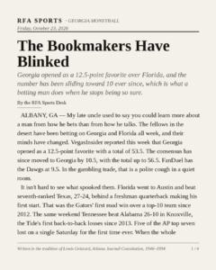 The Bookmakers Have Blinked