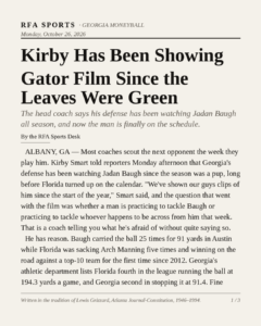 Kirby Has Been Showing Gator Film Since the Leaves Were Green