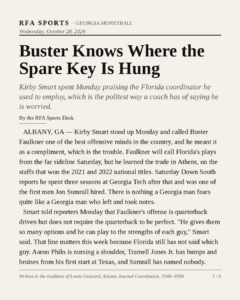 Buster Knows Where the Spare Key Is Hung